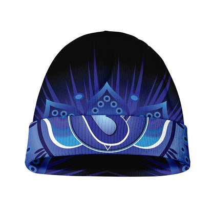 Ajna Chakra Mandala Print Beanie