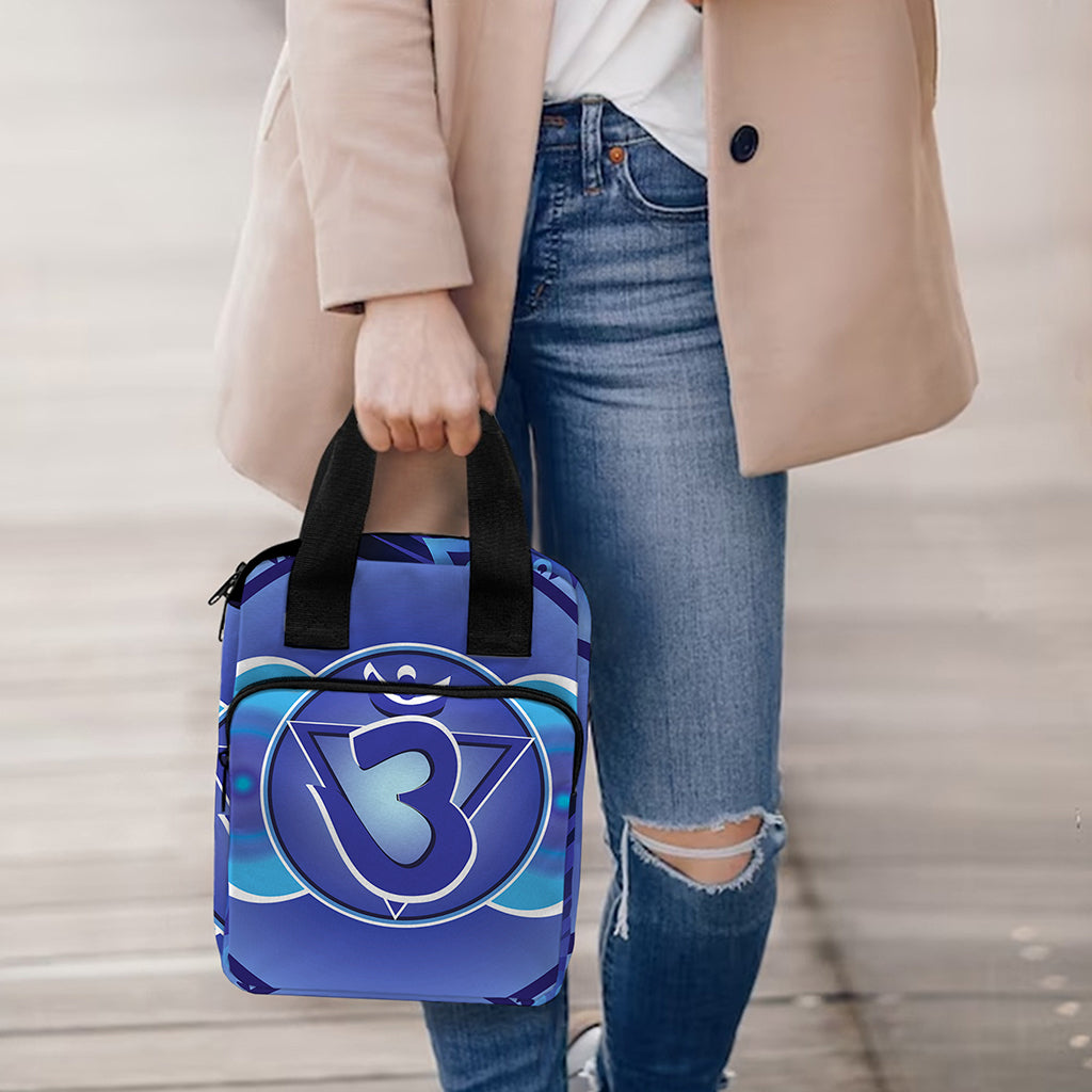 Ajna Chakra Mandala Print Bible Tote Bag