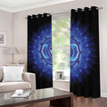 Ajna Chakra Mandala Print Dimout Grommet Curtains