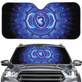 Ajna Chakra Mandala Print Car Windshield Sun Shade