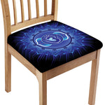 Ajna Chakra Mandala Print Chair Cushion Cover