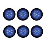Ajna Chakra Mandala Print Coaster Set