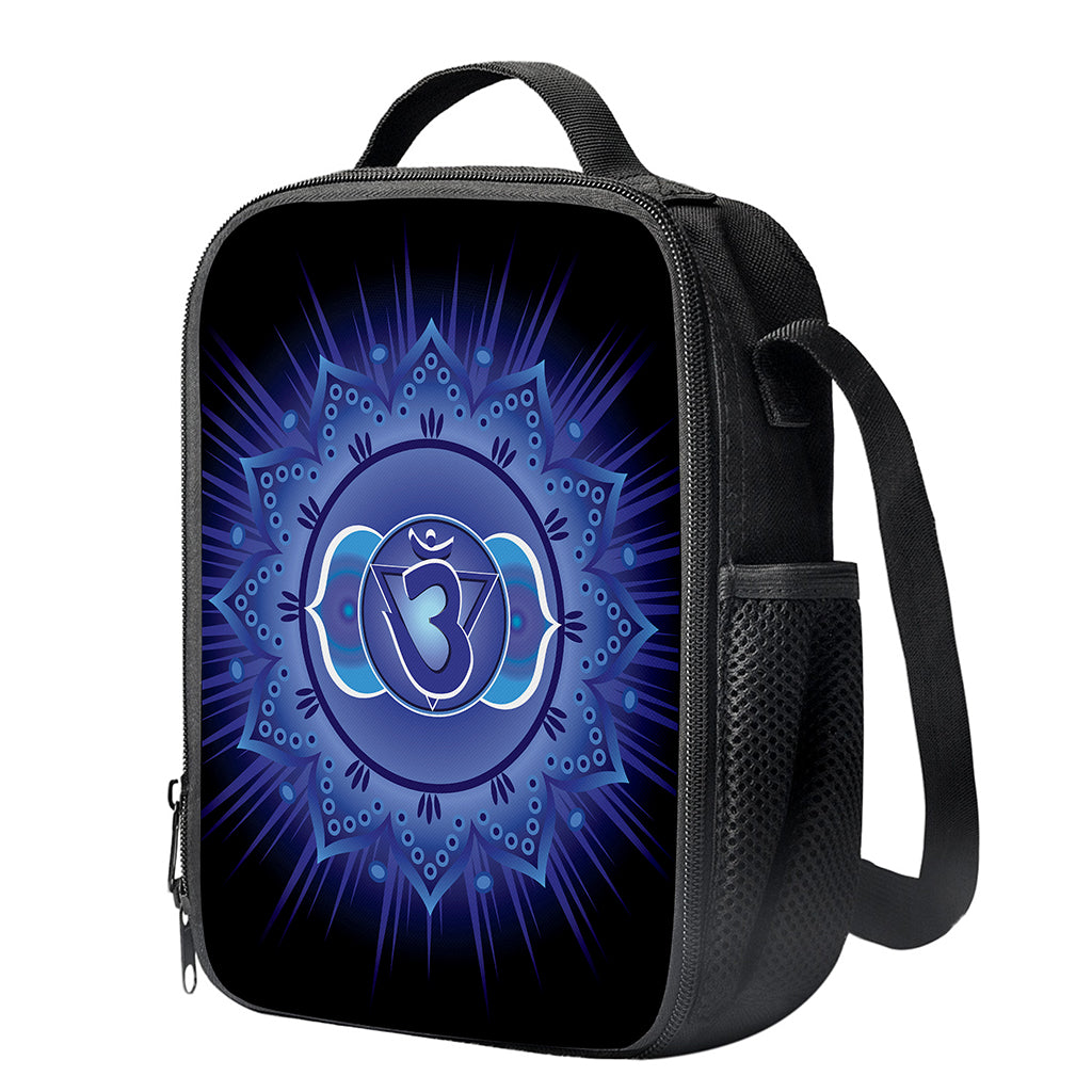 Ajna Chakra Mandala Print Crossbody Lunch Bag