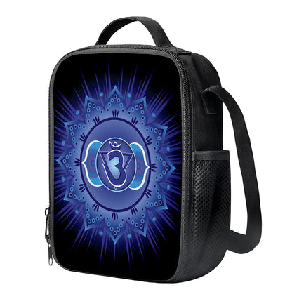 Ajna Chakra Mandala Print Crossbody Lunch Bag