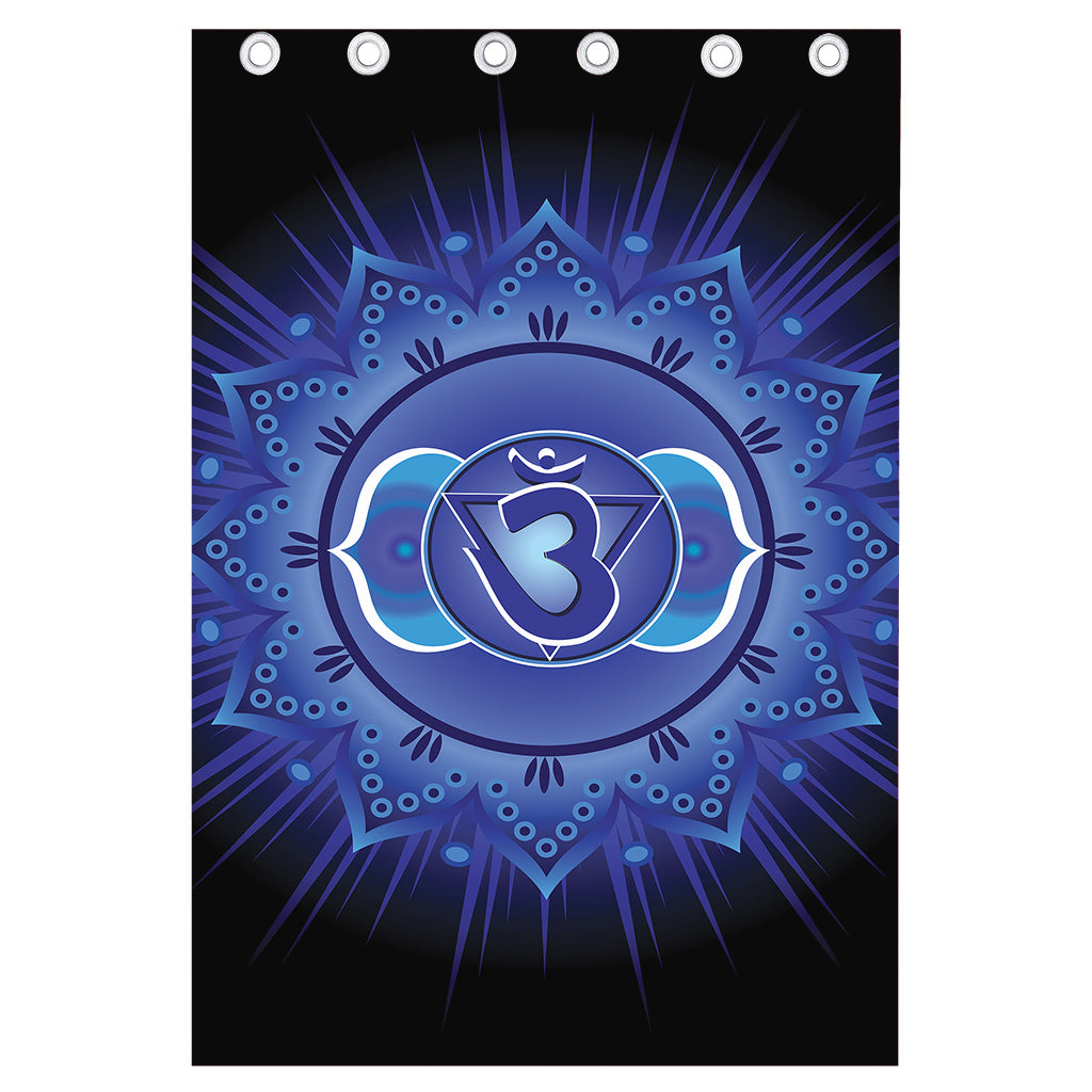 Ajna Chakra Mandala Print Curtain