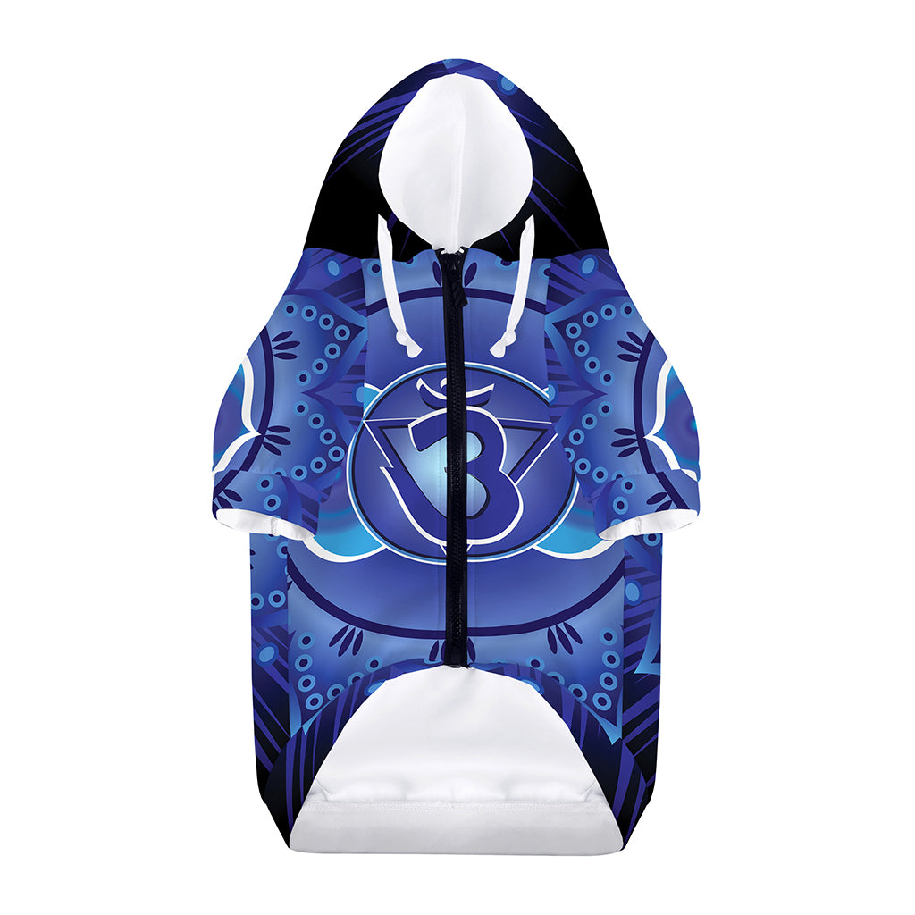 Ajna Chakra Mandala Print Dog Zip Up Hoodie