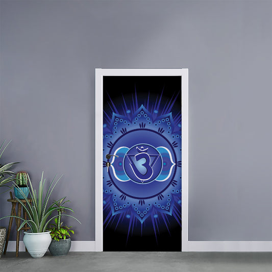 Ajna Chakra Mandala Print Door Sticker