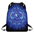 Ajna Chakra Mandala Print Drawstring Backpack