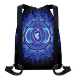 Ajna Chakra Mandala Print Drawstring Backpack