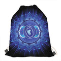 Ajna Chakra Mandala Print Drawstring Bag