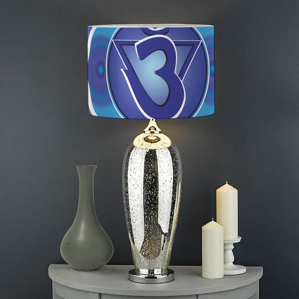 Ajna Chakra Mandala Print Drum Lamp Shade