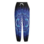 Ajna Chakra Mandala Print Fleece Lined Knit Pants