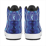 Ajna Chakra Mandala Print High Top Leather Sneakers