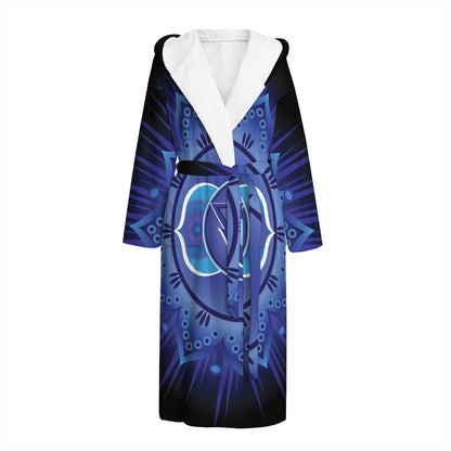 Ajna Chakra Mandala Print Hooded Bathrobe