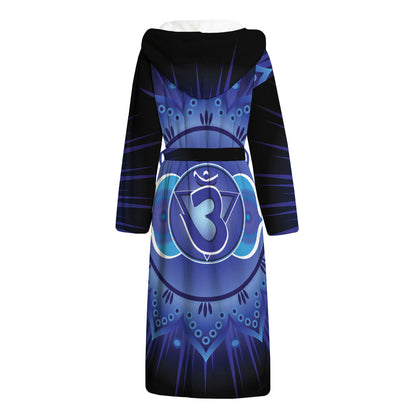 Ajna Chakra Mandala Print Hooded Bathrobe