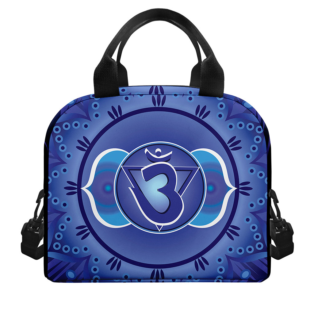 Ajna Chakra Mandala Print Insulated Lunch Bag