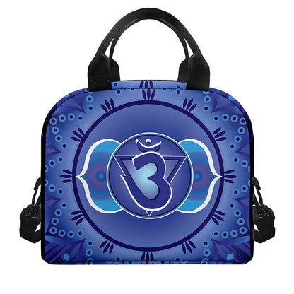 Ajna Chakra Mandala Print Insulated Lunch Bag