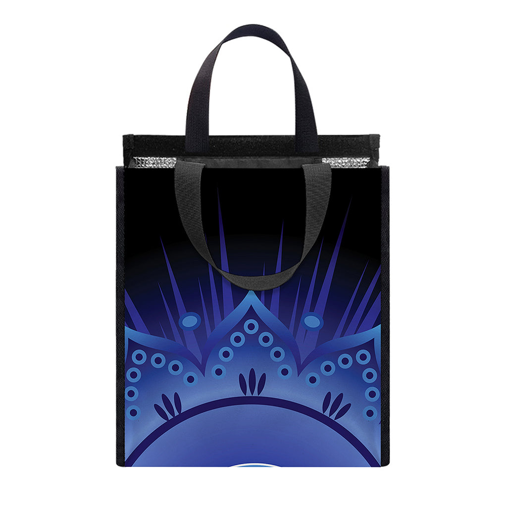 Ajna Chakra Mandala Print Insulated Lunch Tote