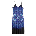 Ajna Chakra Mandala Print Jersey Midi Cami Dress