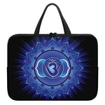 Ajna Chakra Mandala Print Laptop Sleeve With Handle