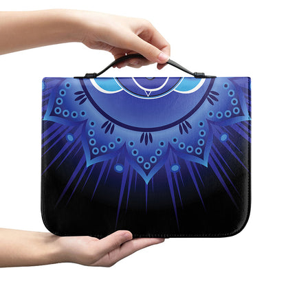 Ajna Chakra Mandala Print Leather Bible Cover