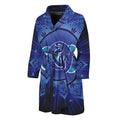 Ajna Chakra Mandala Print Men's Bathrobe