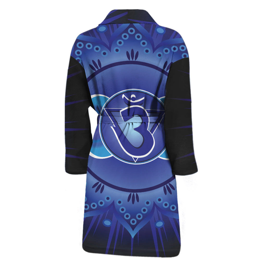 Ajna Chakra Mandala Print Men's Bathrobe