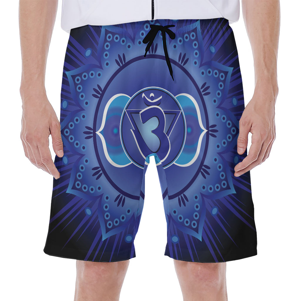 Ajna Chakra Mandala Print Men's Beach Shorts