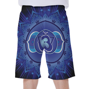 Ajna Chakra Mandala Print Men's Beach Shorts