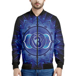 Ajna Chakra Mandala Print Men's Bomber Jacket