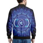 Ajna Chakra Mandala Print Men's Bomber Jacket