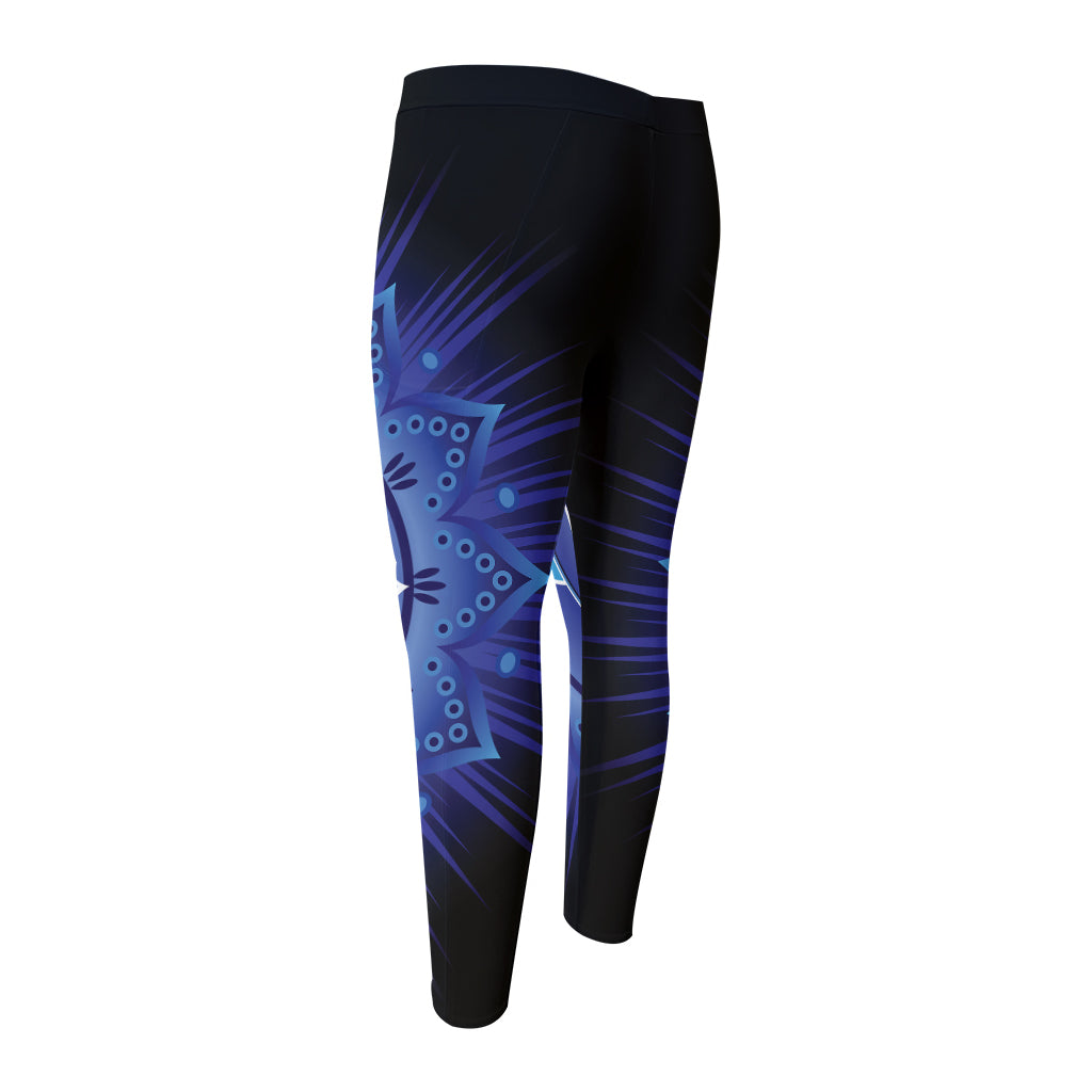 Ajna Chakra Mandala Print Men's Compression Pants