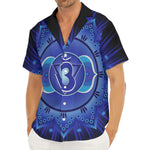 Ajna Chakra Mandala Print Men's Deep V-Neck Shirt