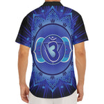 Ajna Chakra Mandala Print Men's Deep V-Neck Shirt