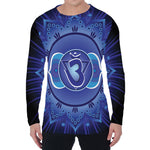 Ajna Chakra Mandala Print Men's Long Sleeve T-Shirt