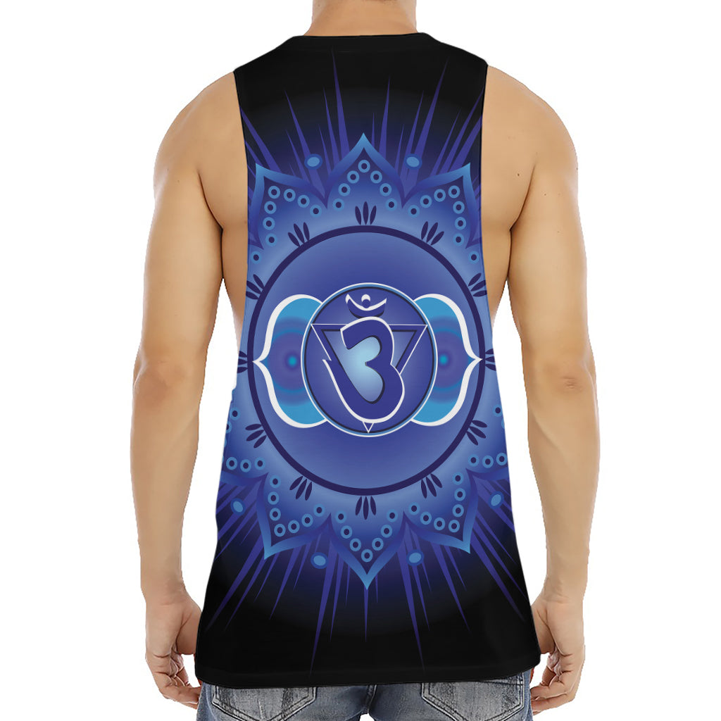 Ajna Chakra Mandala Print Men's Muscle Tank Top