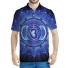 Ajna Chakra Mandala Print Men's Polo Shirt