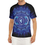 Ajna Chakra Mandala Print Men's Short Sleeve Rash Guard