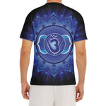 Ajna Chakra Mandala Print Men's Short Sleeve Rash Guard
