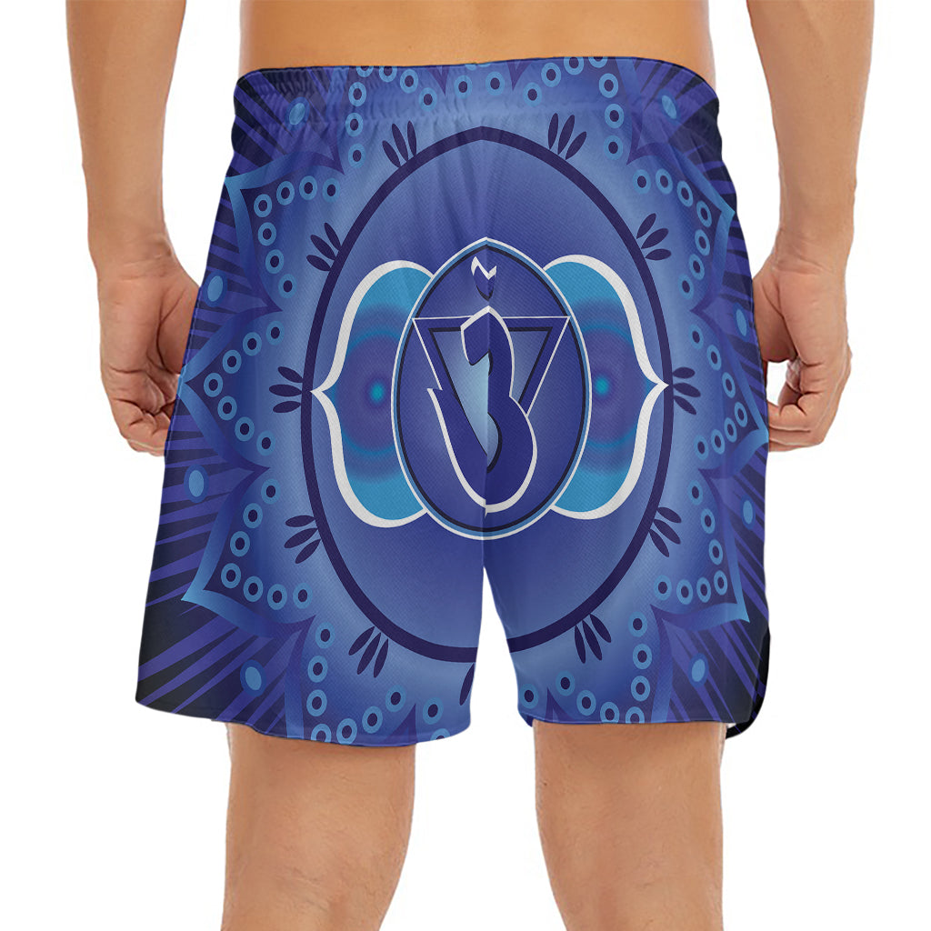 Ajna Chakra Mandala Print Men's Split Running Shorts