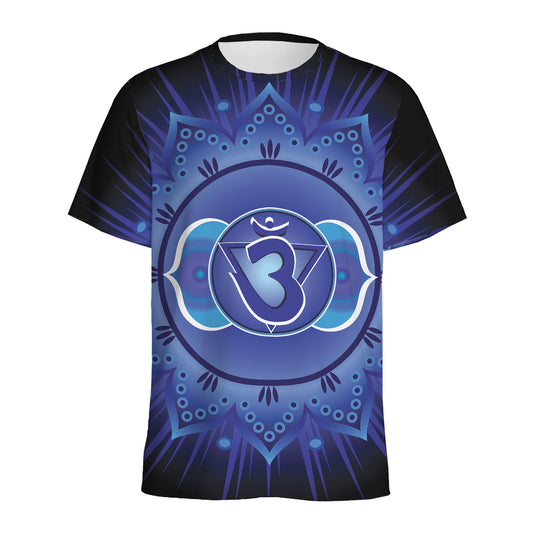 Ajna Chakra Mandala Print Men's Sports T-Shirt