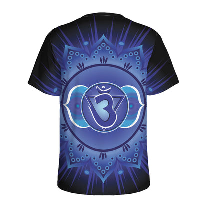 Ajna Chakra Mandala Print Men's Sports T-Shirt