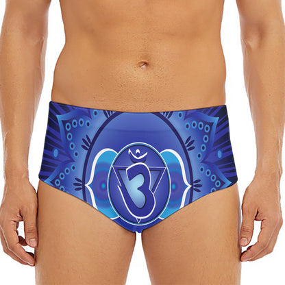 Ajna Chakra Mandala Print Men's Triangle Swim Briefs