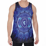 Ajna Chakra Mandala Print Men's Velvet Tank Top