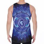 Ajna Chakra Mandala Print Men's Velvet Tank Top