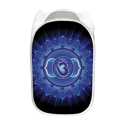 Ajna Chakra Mandala Print Mesh Laundry Hamper