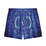 Ajna Chakra Mandala Print Mesh Shorts