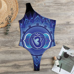 Ajna Chakra Mandala Print One Shoulder Bodysuit