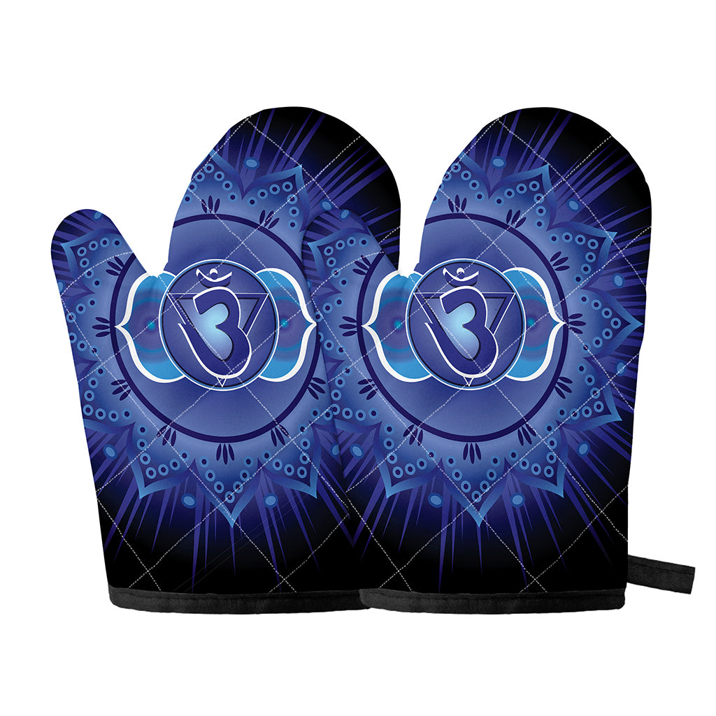 Ajna Chakra Mandala Print Oven Mitts