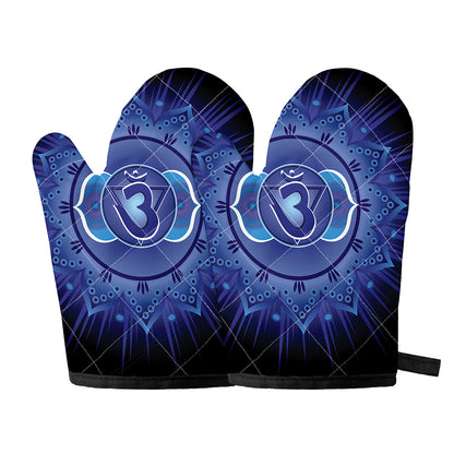 Ajna Chakra Mandala Print Oven Mitts